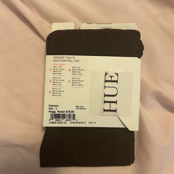 NWT HUE tights, - Picture 6 of 10
